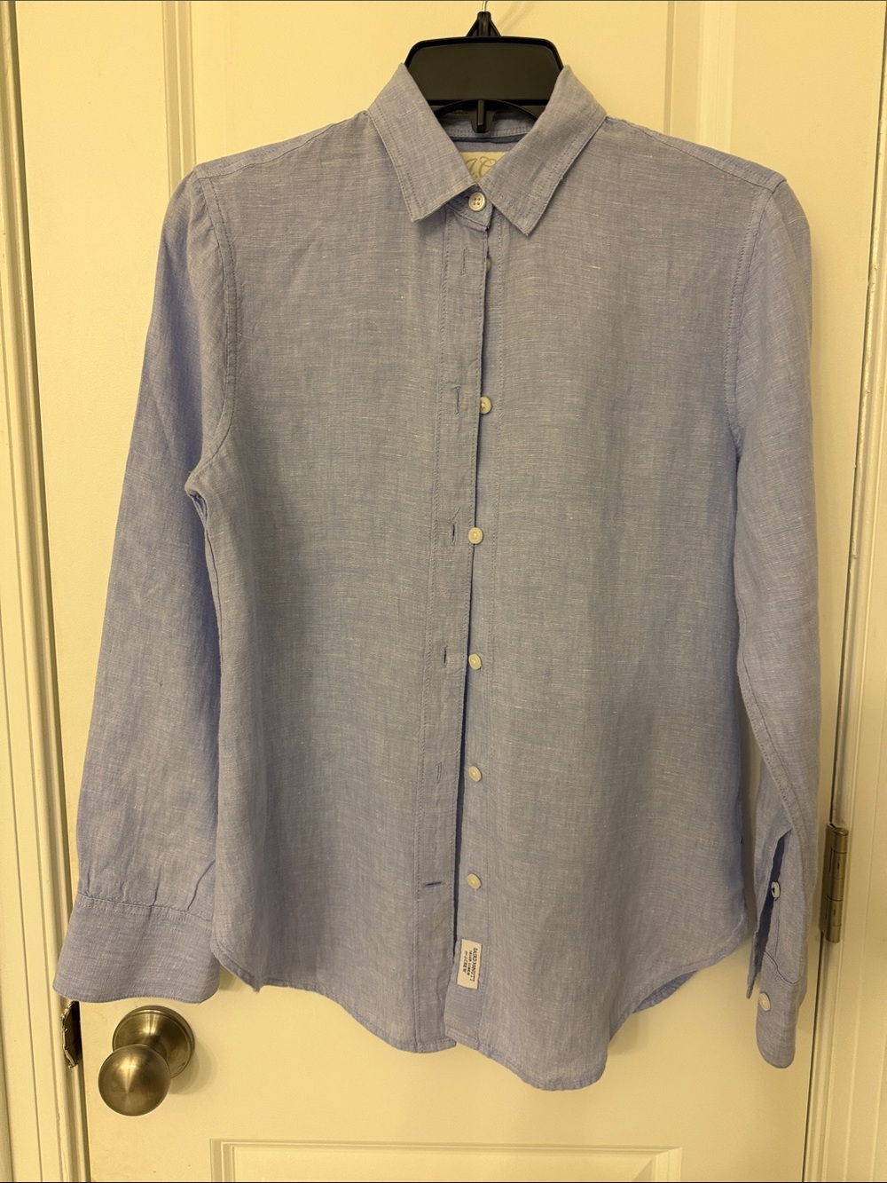 J. Crew French Blue Baird McNutt Irish Linen Button-Down Shirt - Picture 5 of 6